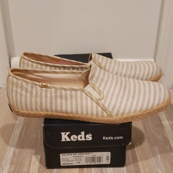 Keds Shoes - Keds Women's Jute Tan/Ivory Shoes Size 10M